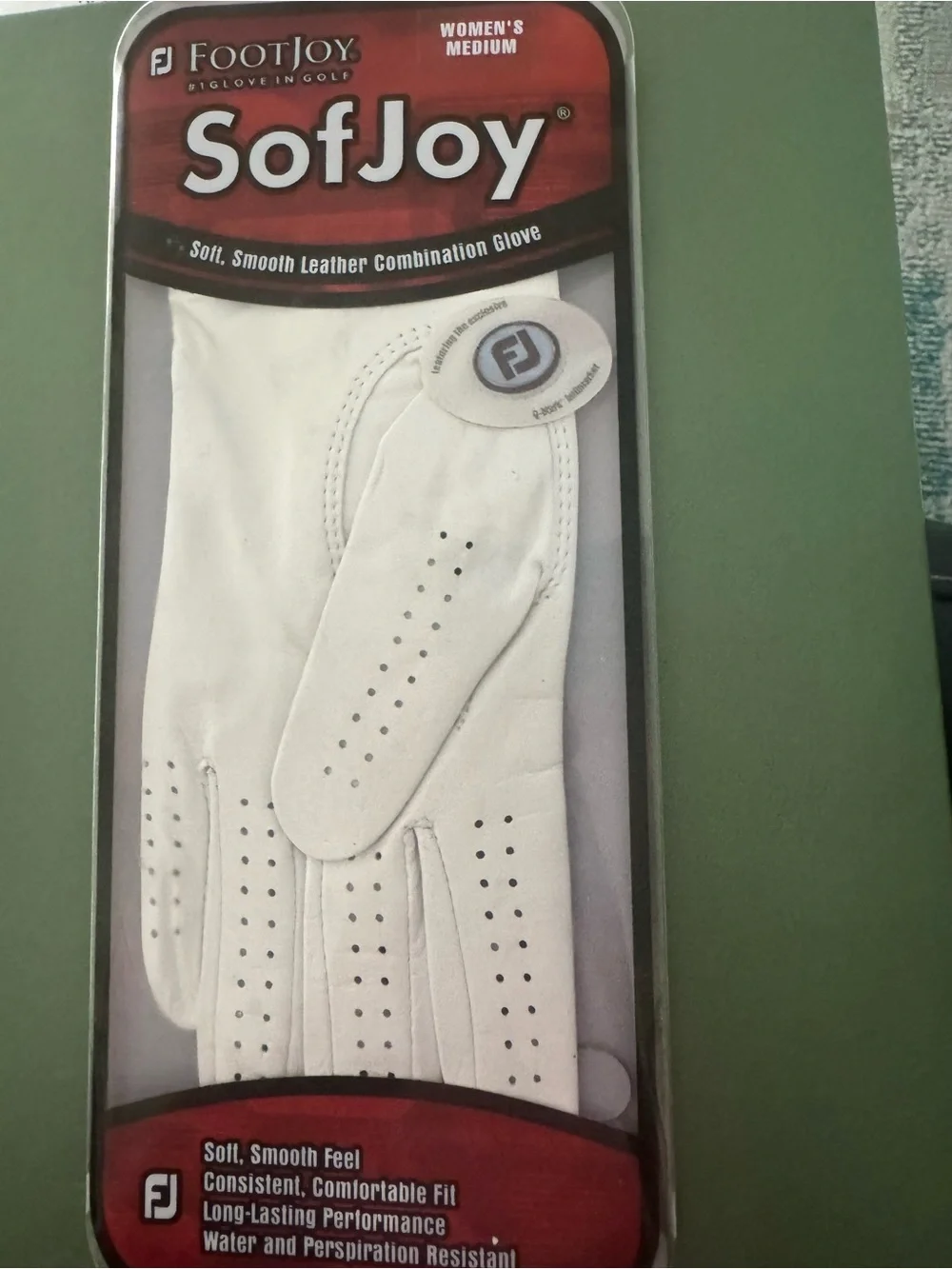 Sight Ladies M FootJoy White Soft Leather Golf Glove